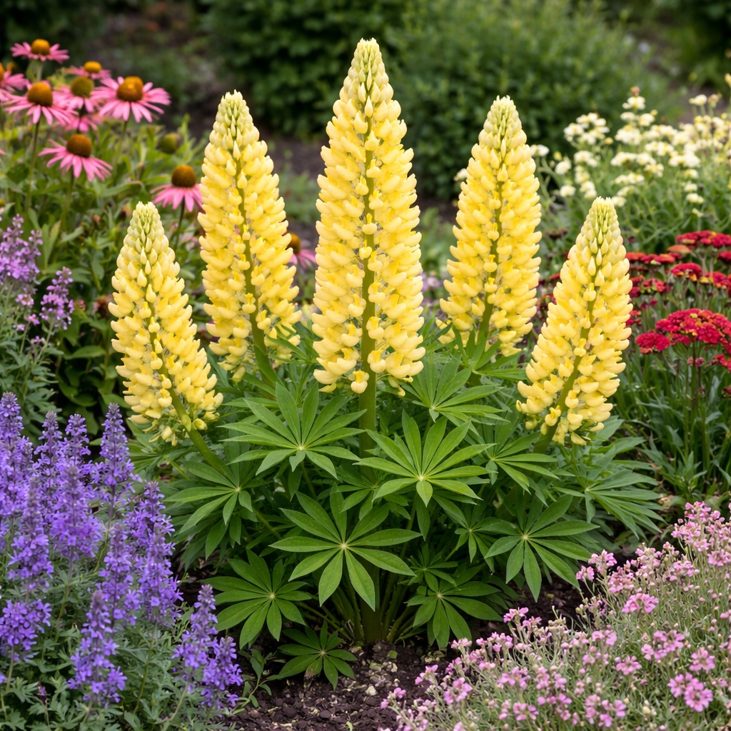 lupinus_sarga A sárga csillagfürt teljes virágzásban.
