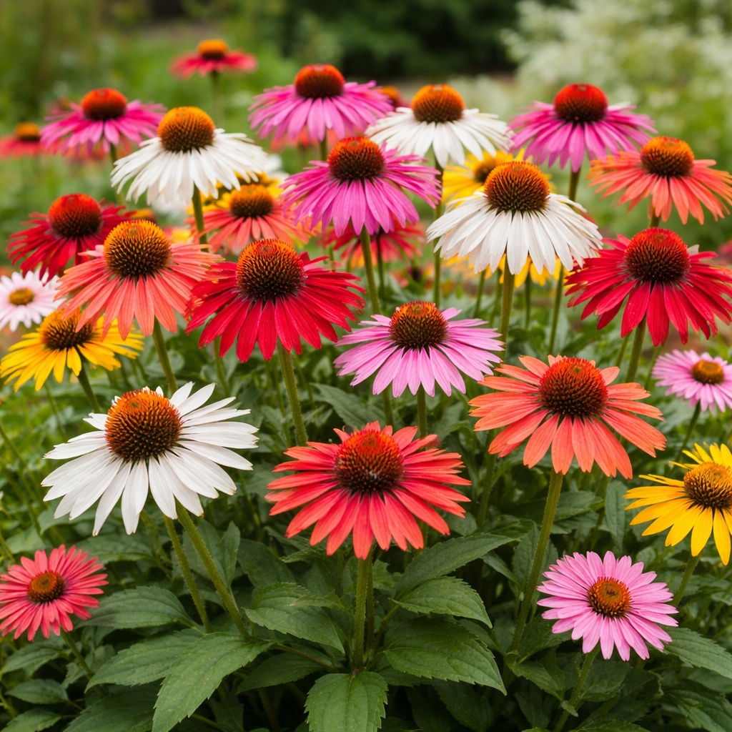 Echinacea_purpurea_mix Az echinacea purpurea mix xL azaz a kasvirág pompázása különböző színekben