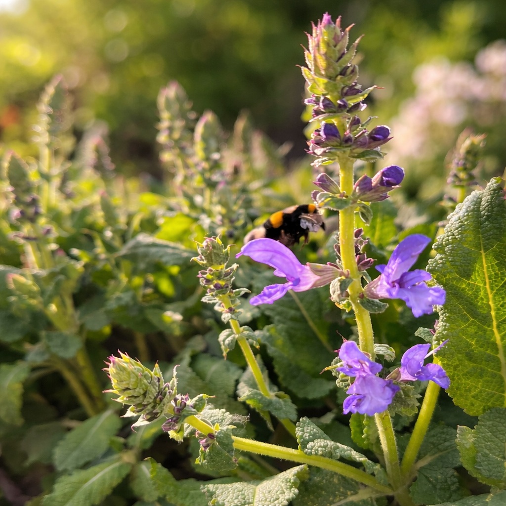 salvia_sylvestris_mainacht_erdei_zsalya A Salvia sylvestris mainacht azaz a erdei zsálya természetes fényben .